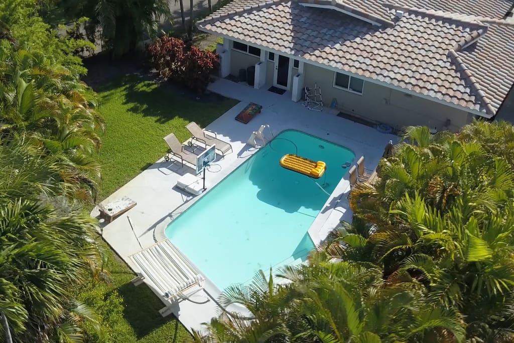 Aerial Of Backyard
