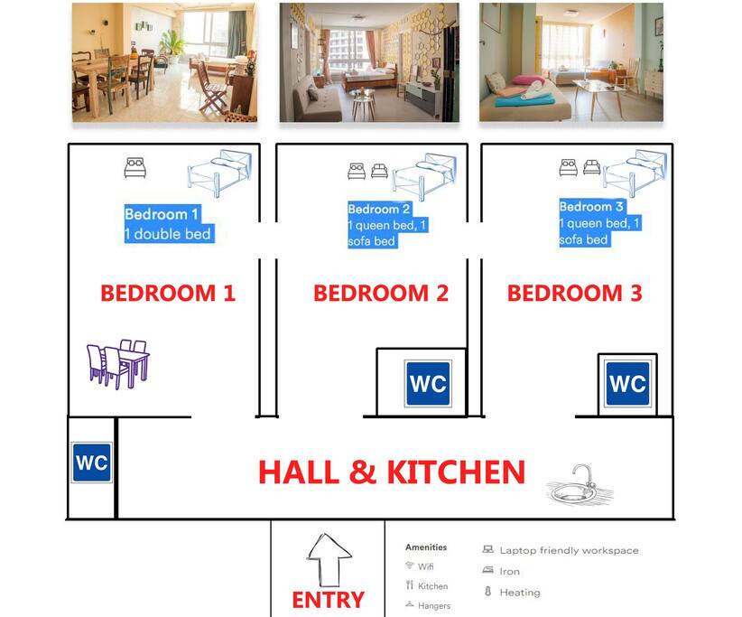 Floor plan at the 4 th floor of a safety & secure office building with a lift in the heart of Athens.
