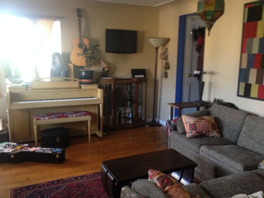 instruments and hang out space