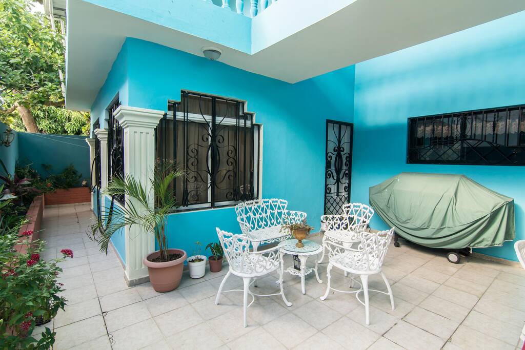backyard sitting area