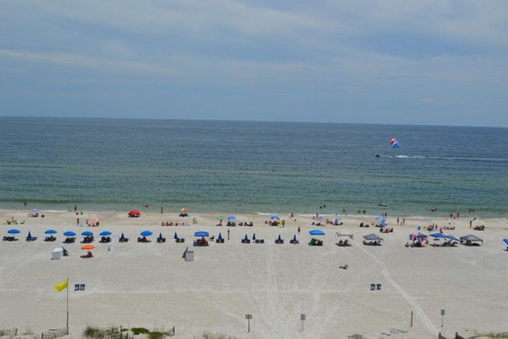 Beach in front of unit