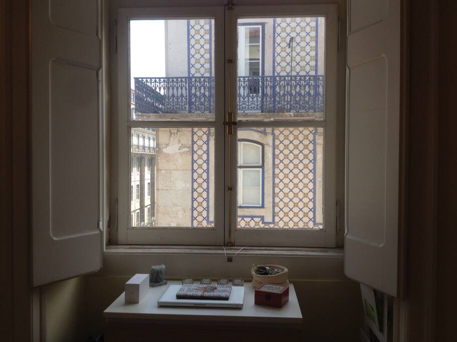 Rua São Nicolau view from the bedroom
