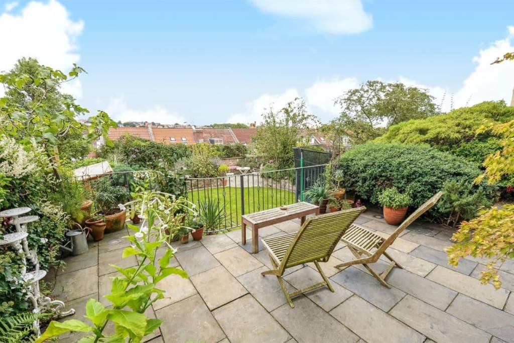 Garden to the rear over two levels