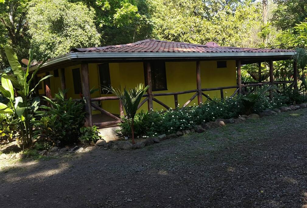 There are two units in our Costa Rican style duplex - one has one bedroom and a sofa bed in the tv room and the other has 2 bedrooms. Each has one full bathroom.