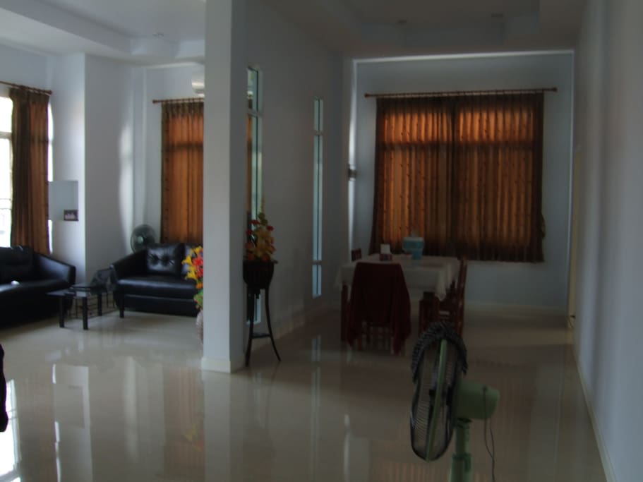 Spacious lounge and dinning area.