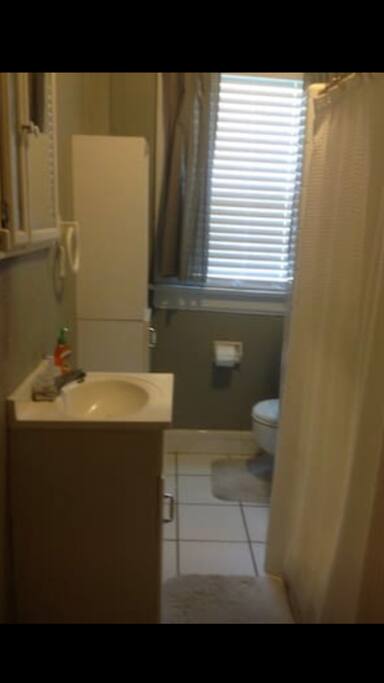 This is the bathroom that would be shared with another air bnb guest