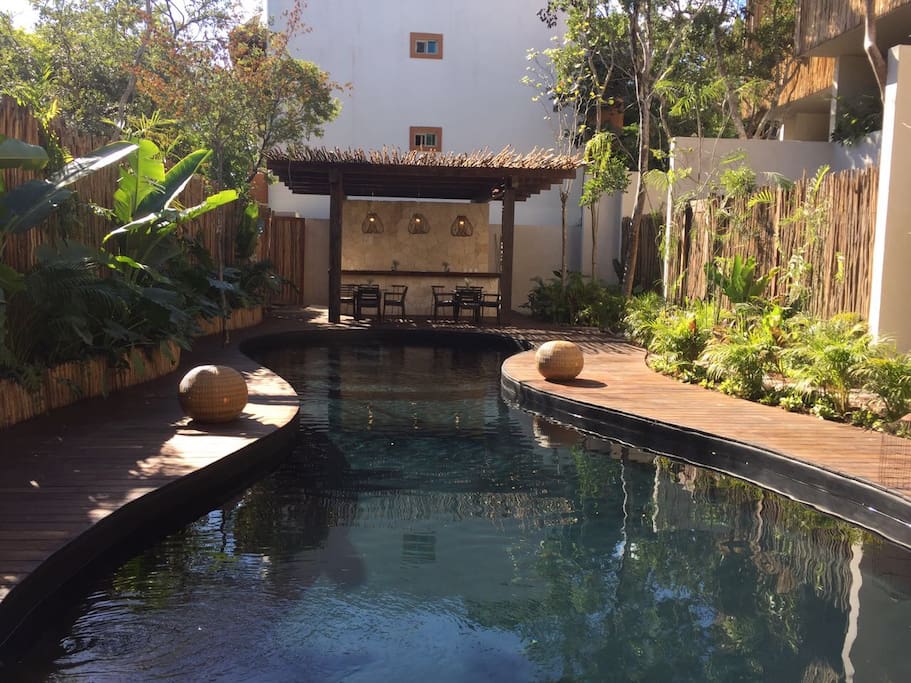 Relax in Artia cenote style pool