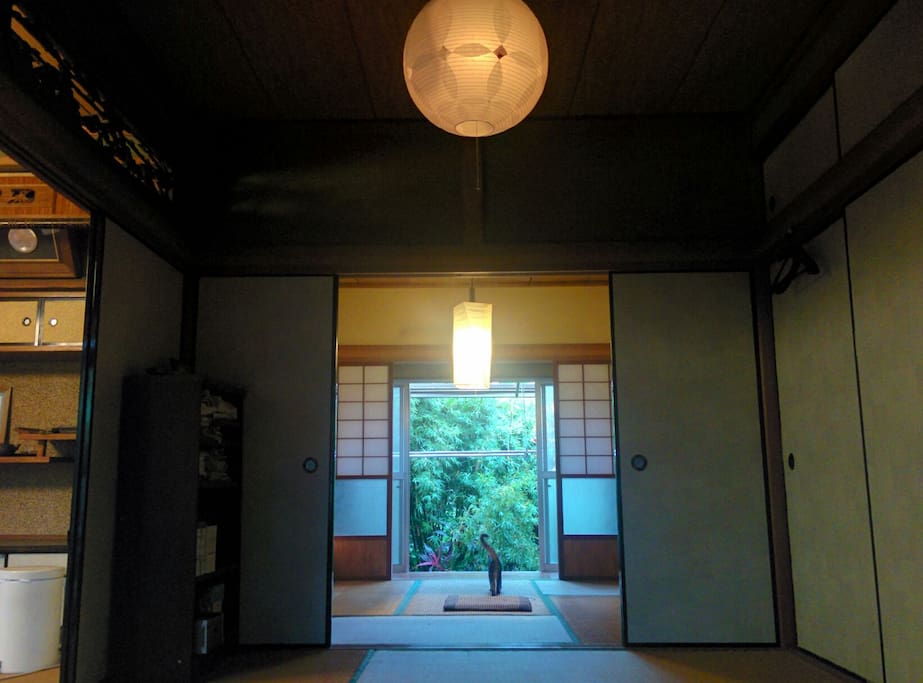 The bed room next to the living room.