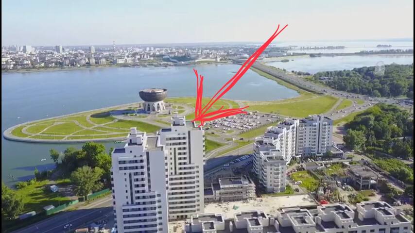 Best views in Kazan, new cozy flat on 14-th floor