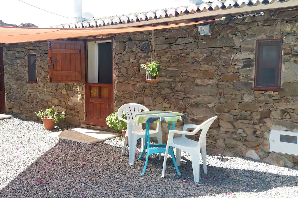 The front of apartment private area showing stable door to dining room.