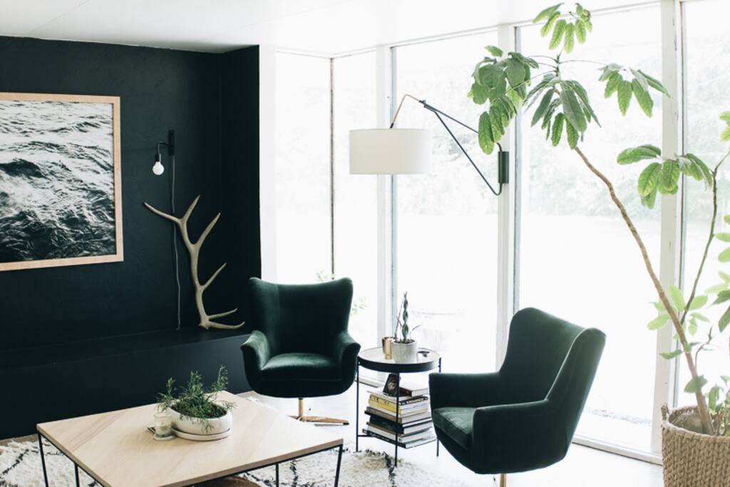 cozy, modern living room