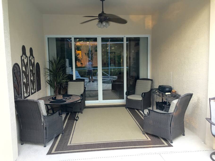 Relax and entertain on the lanai/patio.