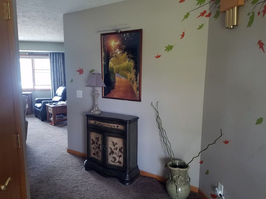 Entryway to living room