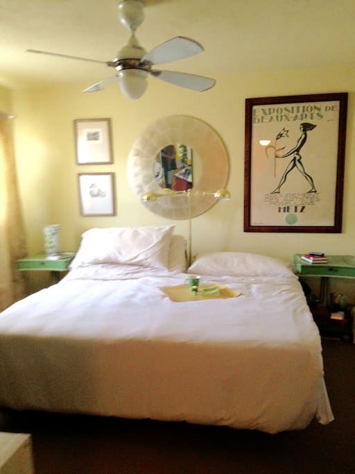 Master bedroom with adjustable king size bed