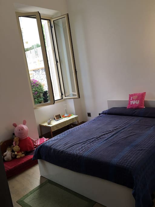 Very quiet and comfortable bed room with view of the plants
