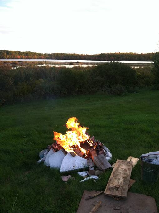 backyard fire pit
