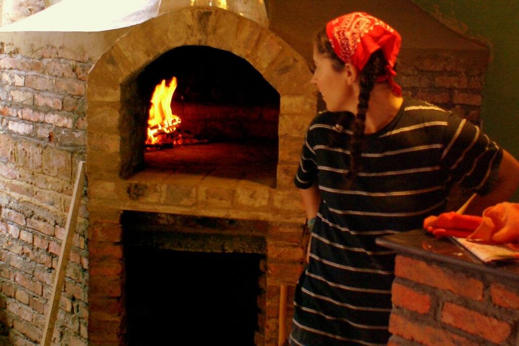Enjoy a pizza baked fresh in our wood-fire pizza oven!