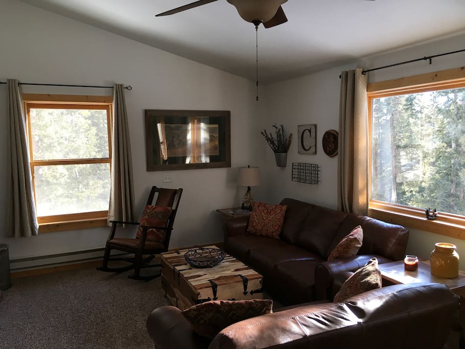Upstairs living area