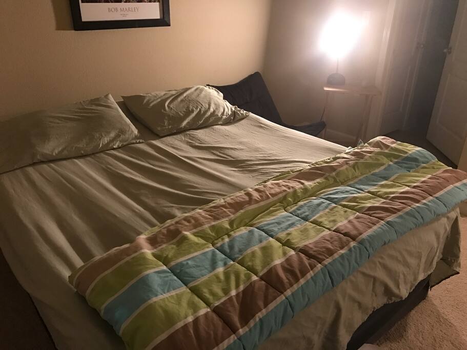 Bedroom with a queen bed