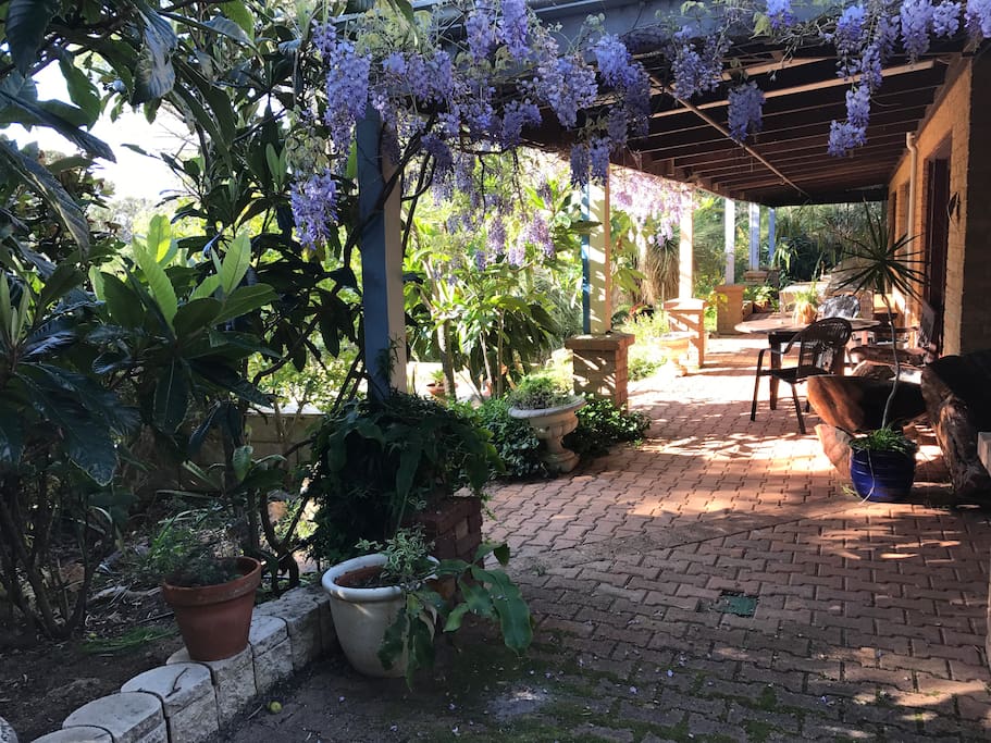 Relax in the shade of the verandah