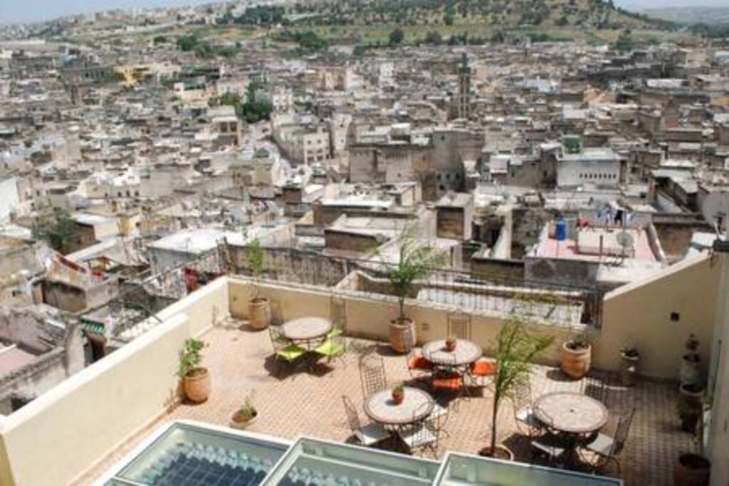 Vue de la terrasse sur la médina