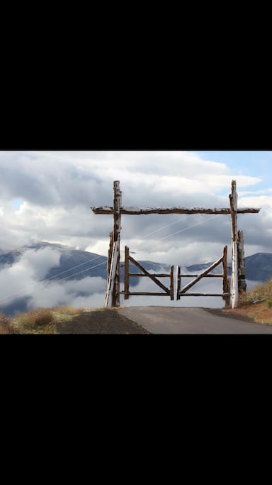 Just a cool picture of the gate. Notice how close we are to the clouds