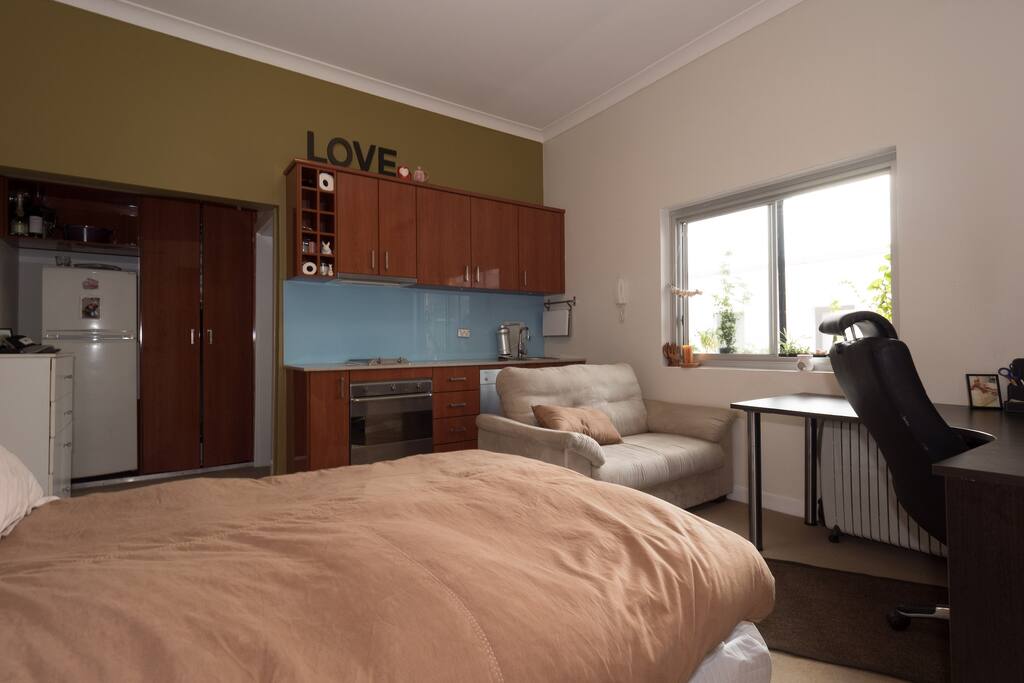 After a comfortable night's sleep, whip up some breakfast in your private kitchen