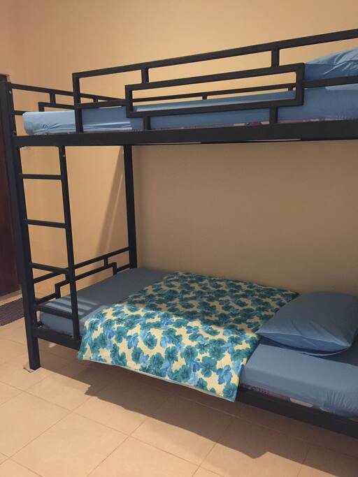 Cozy shared bedroom with bathroom inside