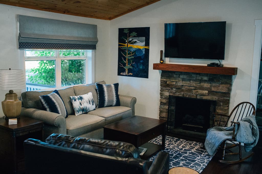 Family Room and Gas Fireplace