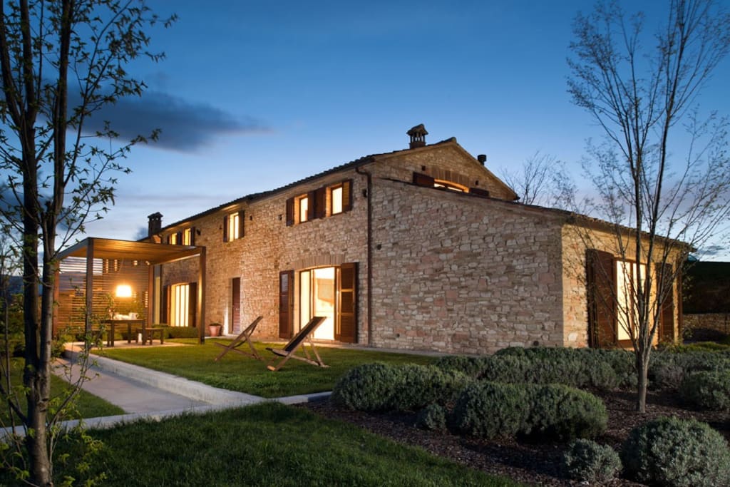 Villa by night