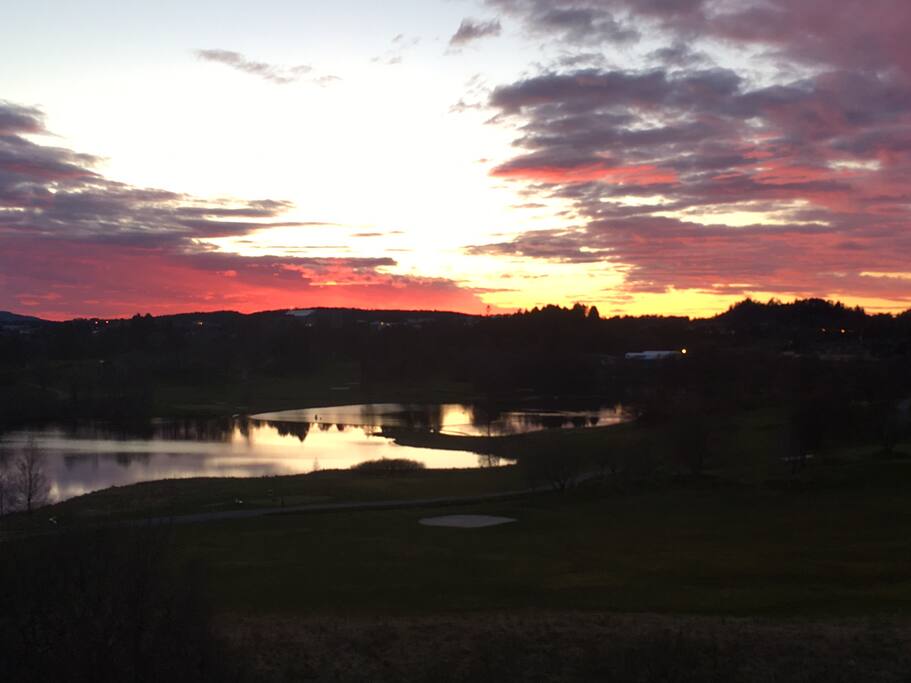 Sunset from terrace