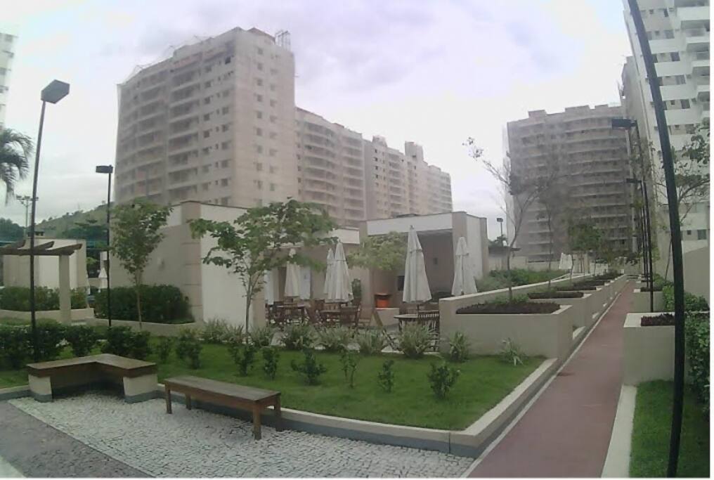 pista para
caminhada