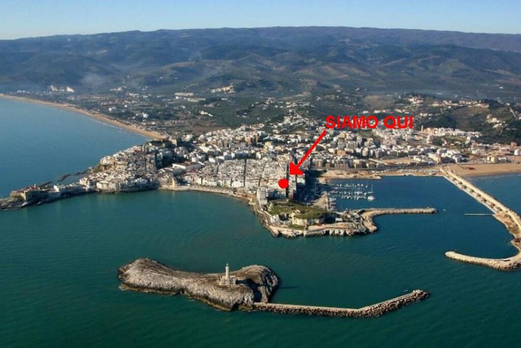 Vista aerea posizione alloggio