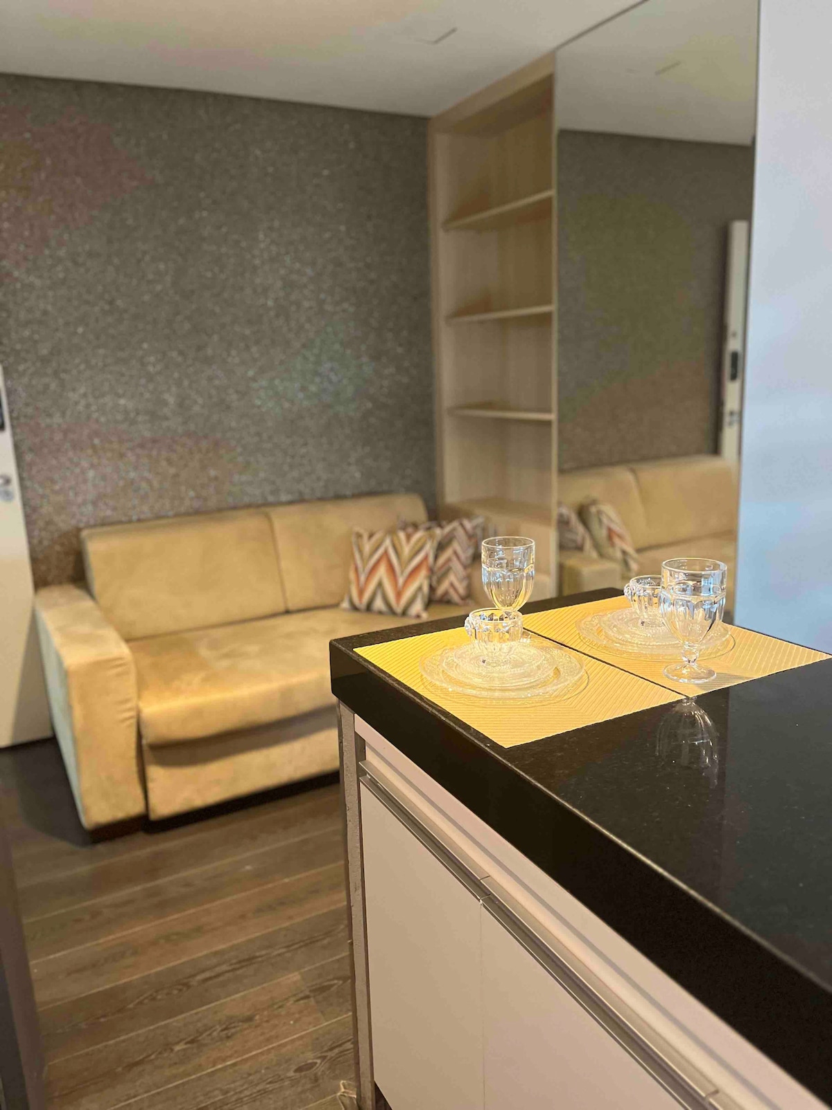 配备沙发床的客厅