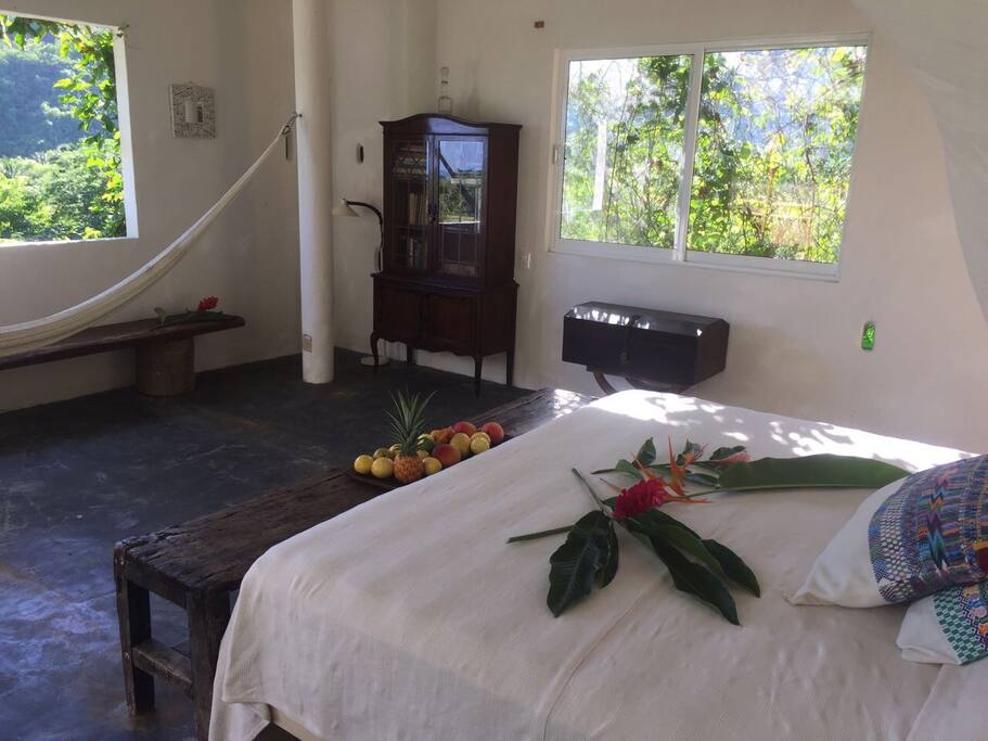 Master bedroom jungle view