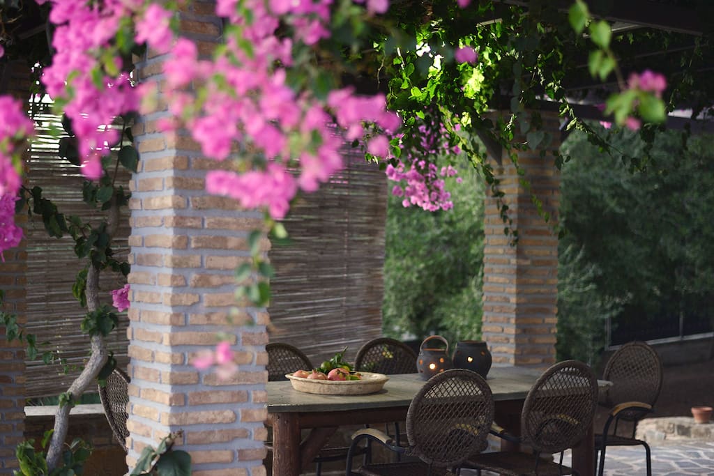 Exterior dining area