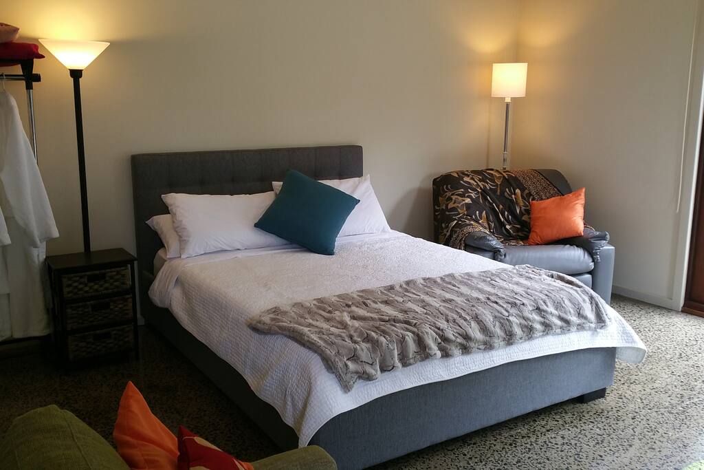 Our new queen size bed.