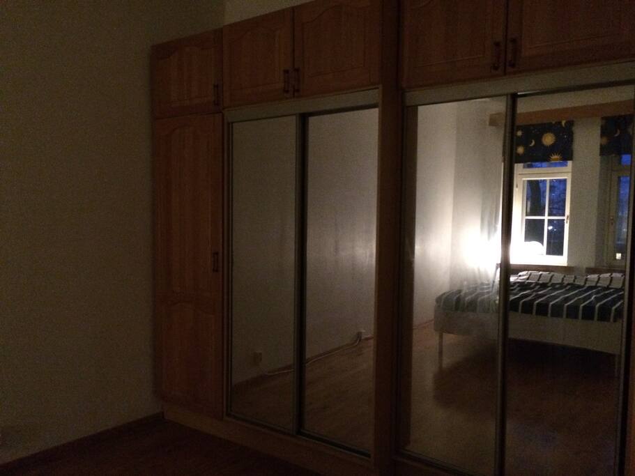 Bedroom nr 1 has a big closet.