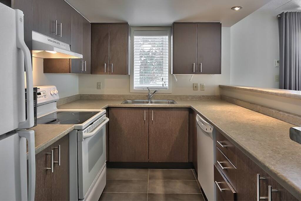 Cook meals with ease in the fully-equipped kitchen