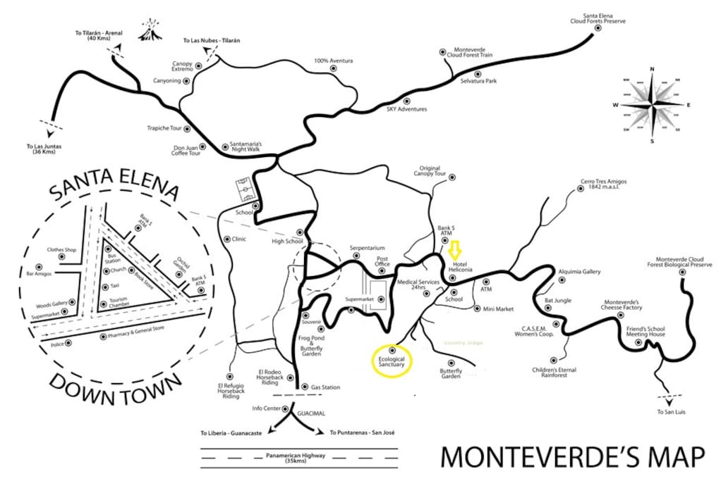 Mapa del área y nuestra ubicación
