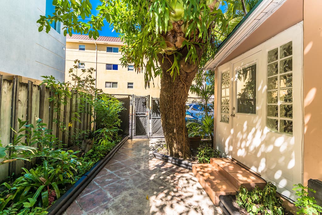 Entrance patio