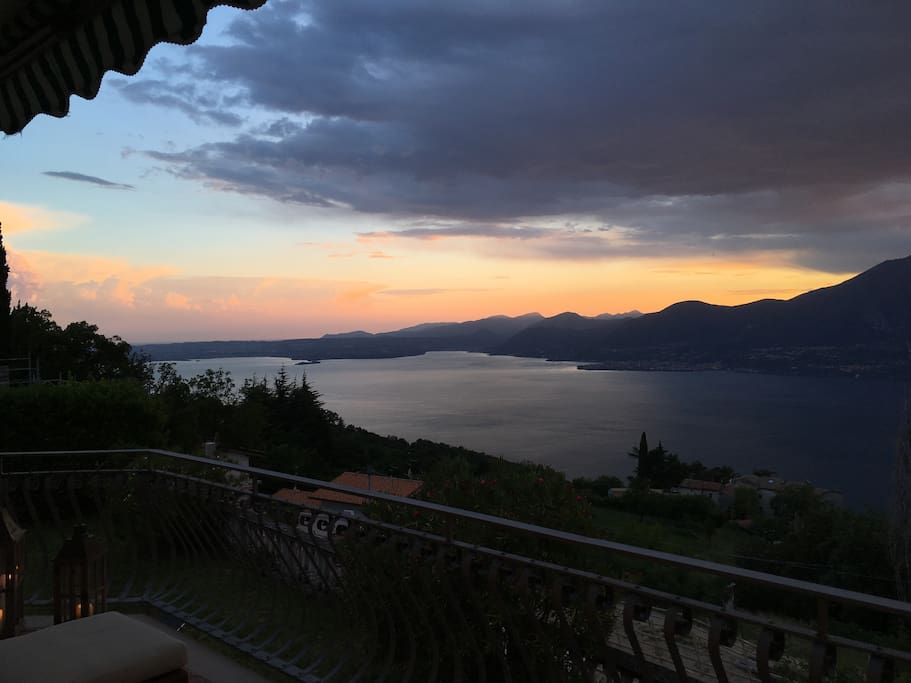 Breathtaking sunset view from the living room window