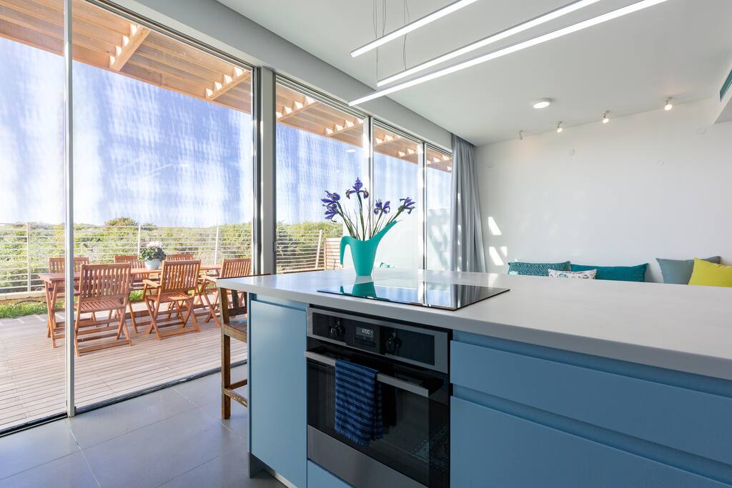 Open-plan kitchen