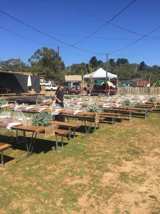 Wedding set up - Tables