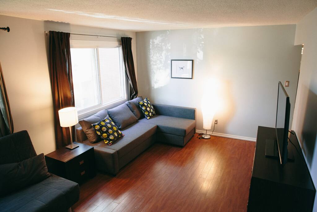 Big, open living room.