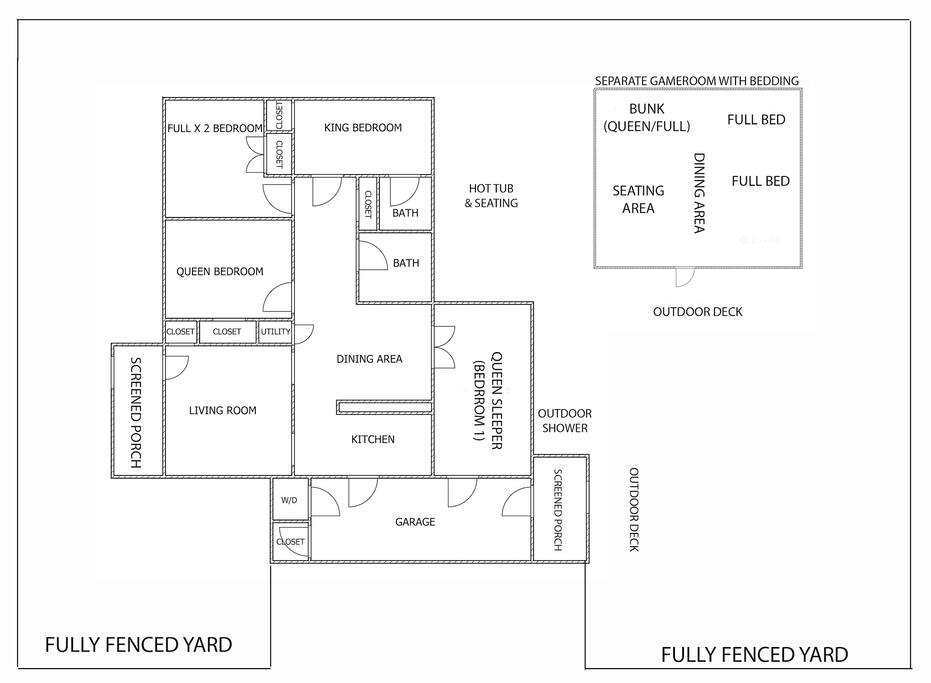 Layout includes Granny's Bunkroom