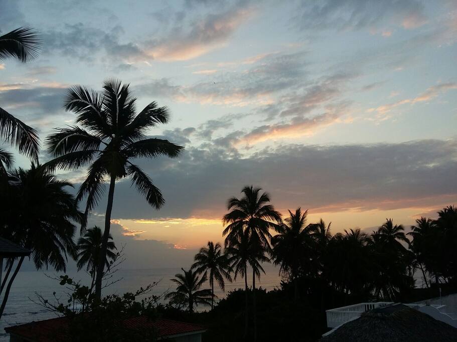 Sunrise view from the rooftop