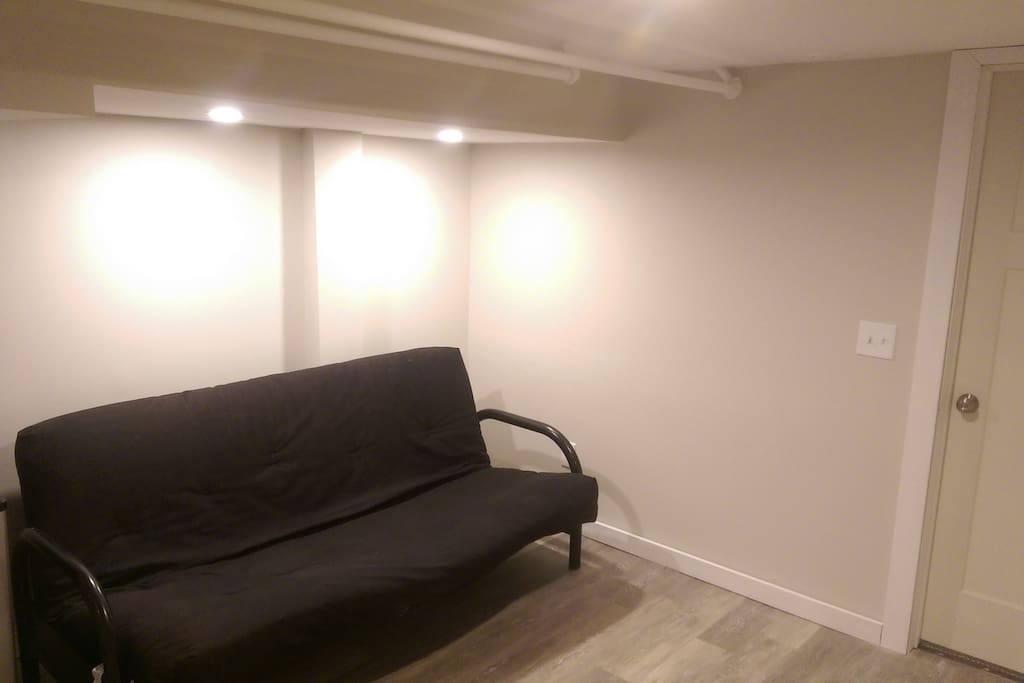 Futon, full size, for extra sleeping