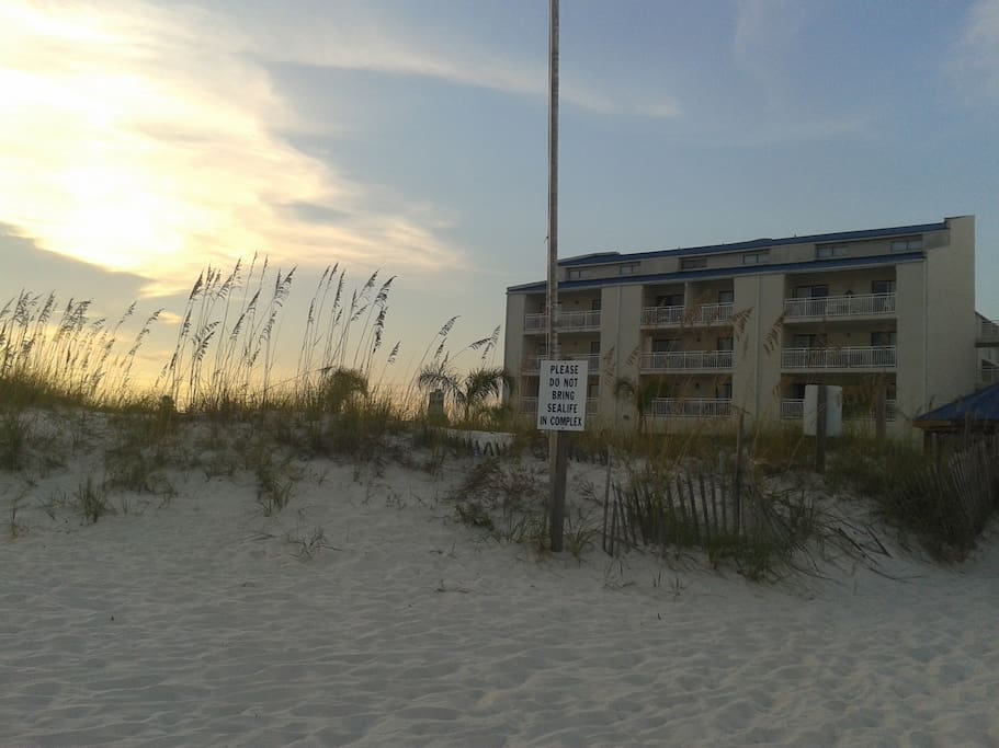 beautiful sky over Sugar Beach Building