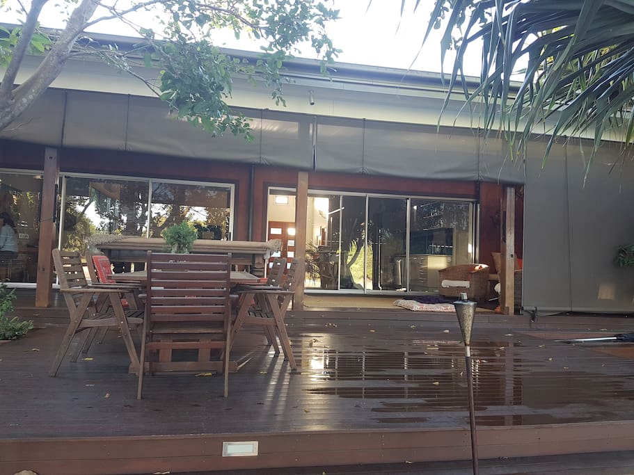Large Outside Deck
